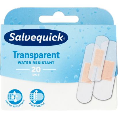 Salvequick átlátszó és flexibilis ragtapasz 20 db