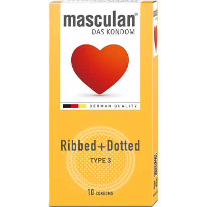Masculan érdes + bordázott gumióvszer 10 db
