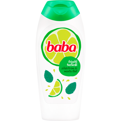 Baba frissítő tusfürdő zöldcitrom és menta illattal 400 ml