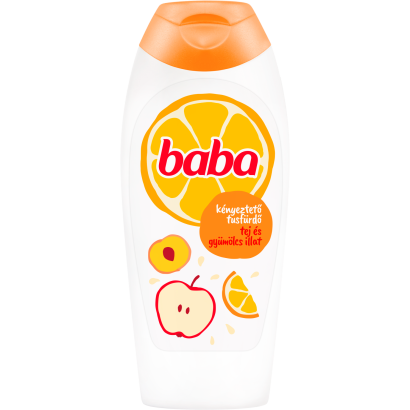 Baba kényeztető tusfürdő tej és gyümölcs illattal 400 ml