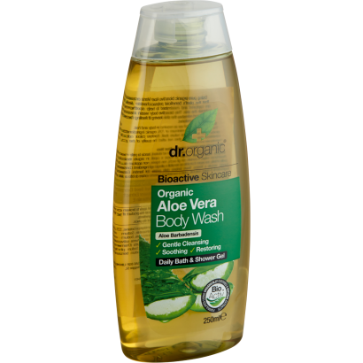Dr. Organic Bioactive Skincare tusfürdő BIO aloe verával 250 ml