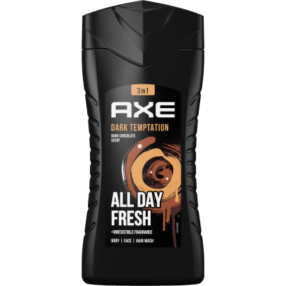 AXE Dark Temptation 3 in 1 tusfürdő testre, arcra, hajra 250 ml