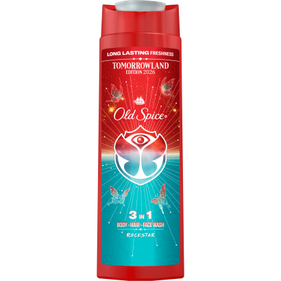 Old Spice Rockstar Férfi 3 az 1-ben Sampon és Tusfürdő, 400 ml