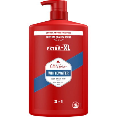 Old Spice Whitewater Férfi 3 az 1-ben Sampon és Tusfürdő, 1000 ml