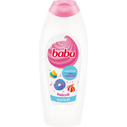 Baba Habcsók krémhabfürdő málna és rózsafa illat 750 ml