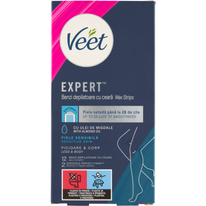 Veet Expert gyantaszalagok lábra és testre 12 db