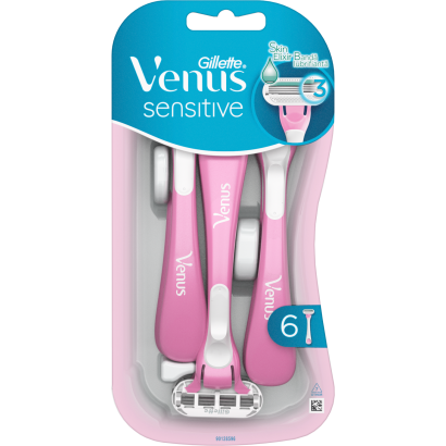 Gillette Venus Sensitive Eldobható Borotva, 3 Db/Csomag