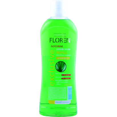 FLOREN EXCLUSIVE FOLYÉKONY SZAPPAN ALOE KIVONATTAL ÉS GLICERINNEL 1liter