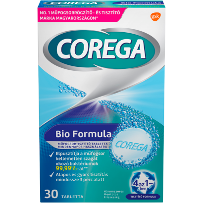 Corega Bio Formula műfogsortisztító tabletta 30 db