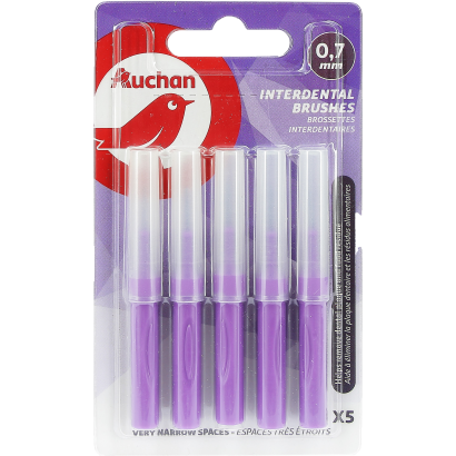 Auchan Kedvenc Fogköztisztító kefe 0,7mm 5 db