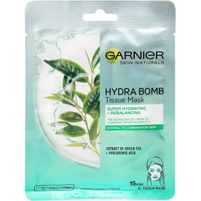 Garnier Skin Naturals Textilmaszk Hidratálás + Frissesség Szuper Hidratáló Tisztító Textilmaszk 28 G