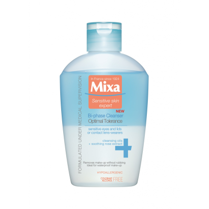 Mixa Optimal Tolerance kétfázisú Szemfestéklemosónk, 125 ml