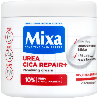 Mixa regeneráló testápoló száraz, durva bőrre, 400 ml
