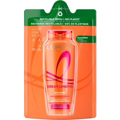 ĽOréal Paris Elseve Dream Long sampon utántöltő, 250 ml