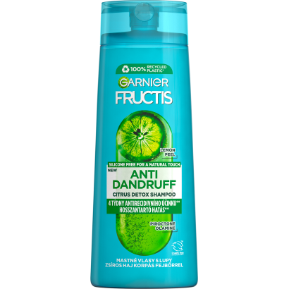 Garnier Fructis Citrus detox sampon zsíros hajra korpásodás fejbőrrel 250 ml