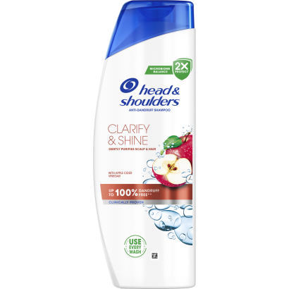 Head & Shoulders Clarify & Shine korpásodás elleni sampon 400ml. Almaecettel