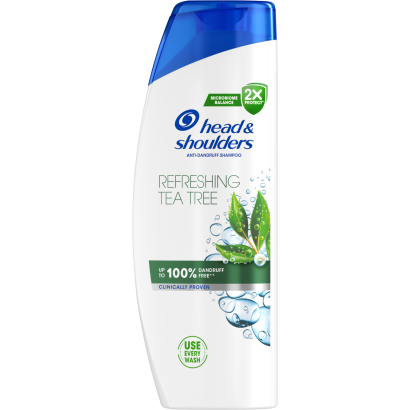 Head & Shoulders Tea Tree korpa elleni sampon 400ml, napi használatra. Bármely hajtípusra
