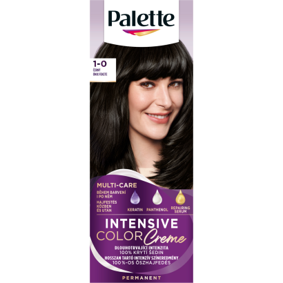 Palette Intensive Color Creme hajfesték 1-0 (N1) Ónix fekete