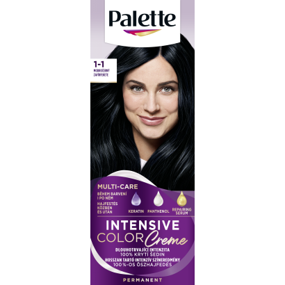 Palette Intensive Color Creme hajfesték 1-1 (C1) Zafír fekete