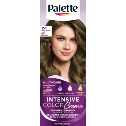 Palette Intensive Color Creme tartós hajfesték 7-1 Hűvös középbarna