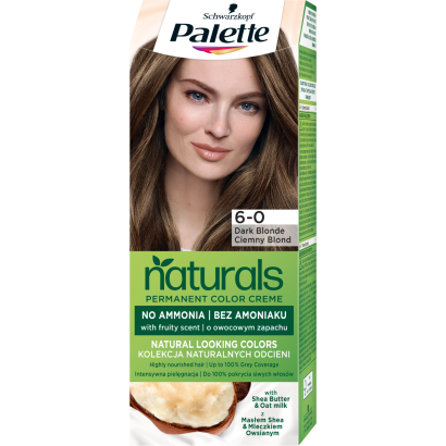 Palette Permanent Naturals Color ápoló krémhajfesték 6-0 Sötétszőke