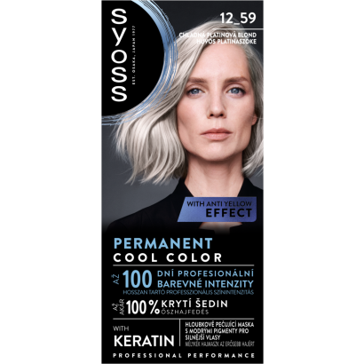 Syoss Color tartós hajfesték 12-59 hűvös platinaszőke