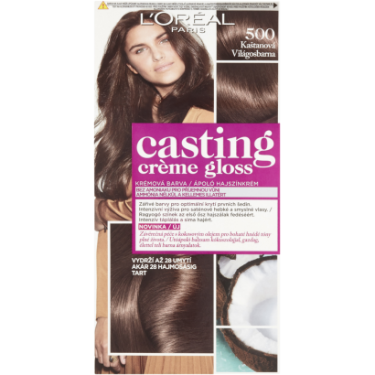 ĽOréal Paris Casting Créme Gloss hajszínező 500 Világosbarna 48 +72 +60 ml