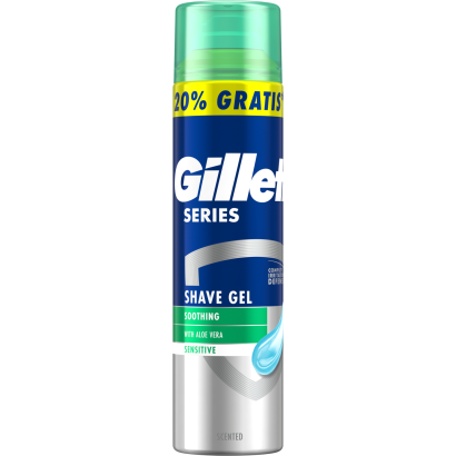 Gillette Series Nyugtató Hatású Borotvazselé Aloe Verával, 240ml