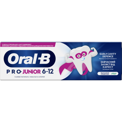 Oral-B Pro Junior Fogkrém, 6–12 Éveseknek, 75 ml