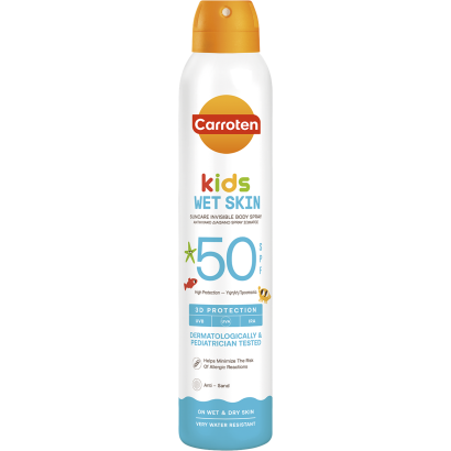 Carroten Kids Wet Skin napvédő spray SPF50 200 ml