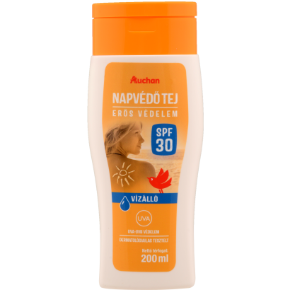 Auchan Kedvenc Naptej F30 200 ml vízálló