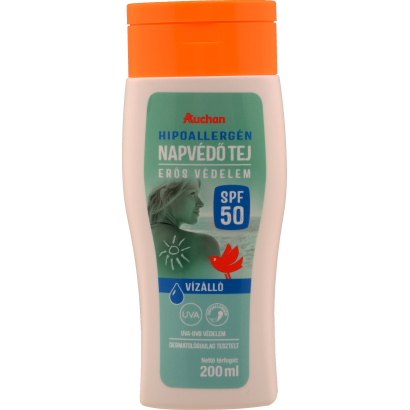 Auchan Kedvenc Naptej F50 hypoallergén 200 ml