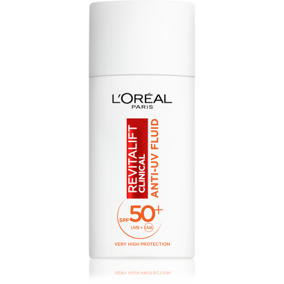 ĽOréal Paris Revitalift Clinical Daily Uv-sugárzás elleni fluid Spf50 + C-vitaminnal, 50 ml