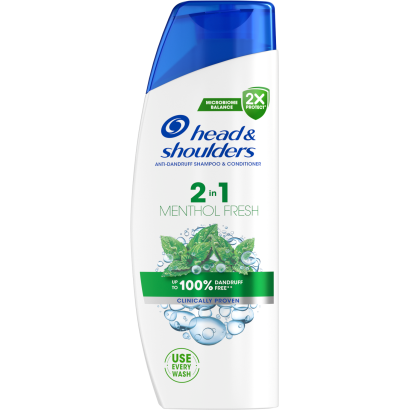 Head & Shoulders Menthol Fresh 2in1 korpásodás elleni sampon 250ml. Frissítő mentolillat