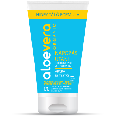 Aloe Vera Organic Napozás utáni bőrnyugtató és hűsítő tej 150ml