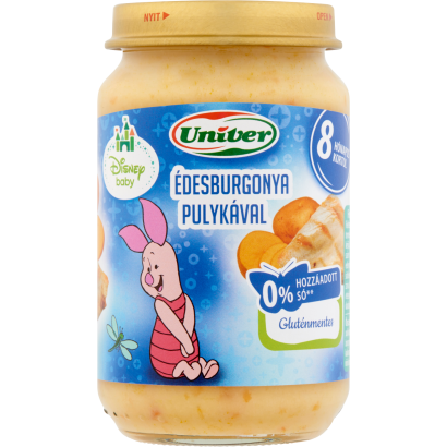 Univer Disney Baby édesburgonya pulykával bébiétel 8 hónapos kortól 163 g