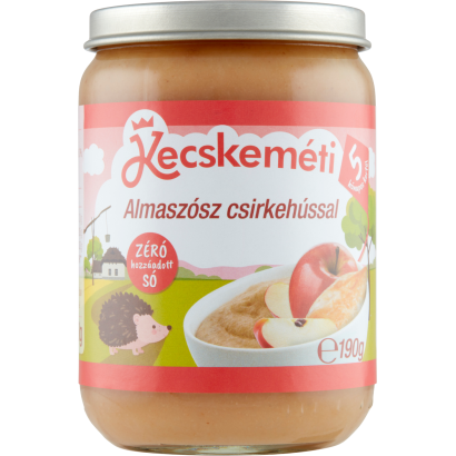 Kecskeméti almaszósz csirkehússal bébiétel 5 hónapos kortól 190 g