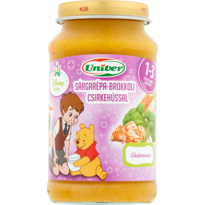 Univer sárgarépa-brokkoli csirkehússal bébiétel 12 hónapos kortól 220 g