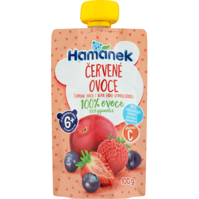 Hamánek alma erdei gyümölcsökkel gyümölcspüré 6 hónapos kortól 100 g