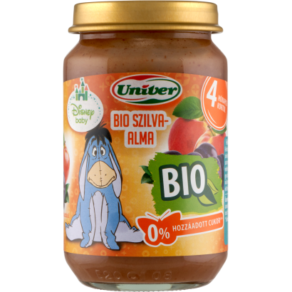 Univer bio szilva-alma bébidesszert 4 hónapos kortól 163 g