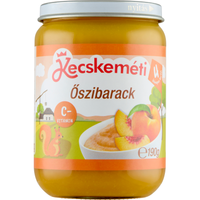 Kecskeméti őszibarack bébidesszert 4 hónapos kortól 190 g