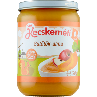 Kecskeméti sütőtök-alma bébidesszert 4 hónapos kortól 190 g