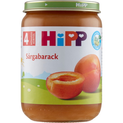 HiPP BIO sárgabarack bébidesszert 4 hónapos kortól 190 g