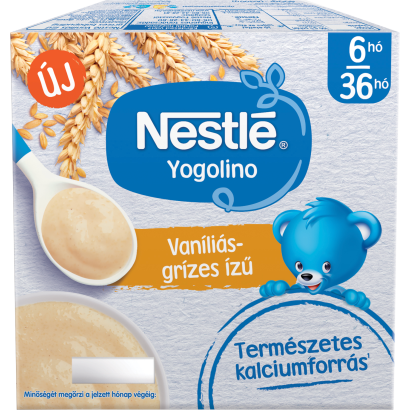 Nestlé Yogolino vaníliás ízű grízes babapuding 6+ hó 4 x 100 g (400 g)