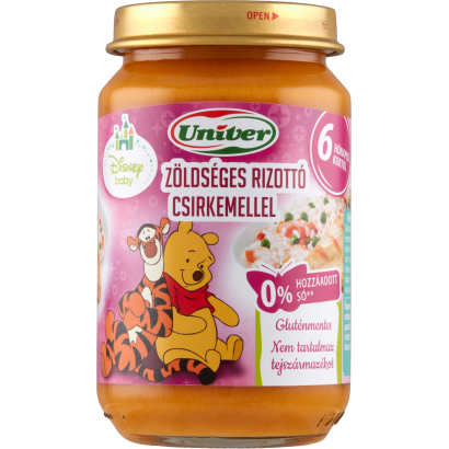 Univer zöldséges rizottó csirkemellel bébiétel 6 hónapos kortól 163 g