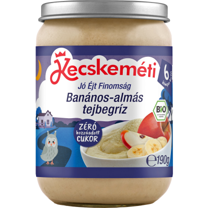 Kecskeméti banán-alma tejbegríz 6hó 190g