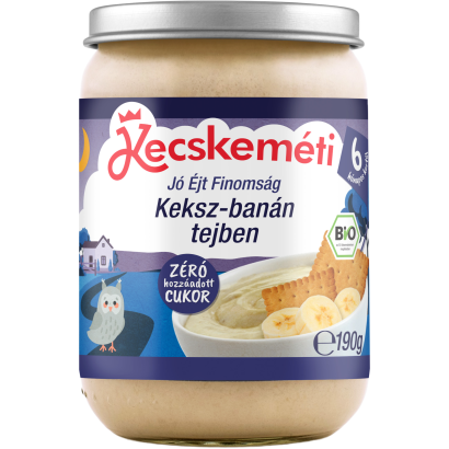 Kecskeméti banán-keksz tejbegríz 6hó 190g