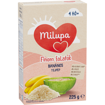 Milupa Finom falatok banános tejpép 4 hó+ 225 g