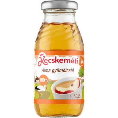 Kecskeméti 100% alma gyümölcslé bébiital 4 hónapos kortól 0,2 l