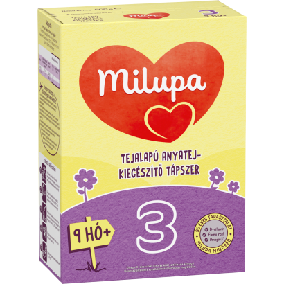 Milupa 3 tejalapú anyatej-kiegészítő tápszer 9 hó+ 500 g